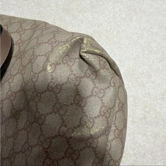 Gucci Beige Monogram Tote Bag - Picture 11 of 12